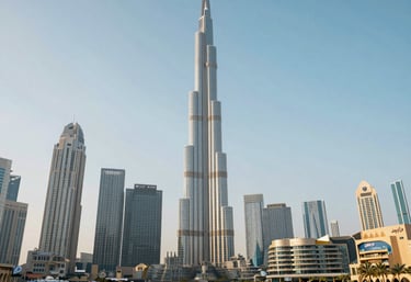 A bustling commercial district symbolizing vibrant business connections.