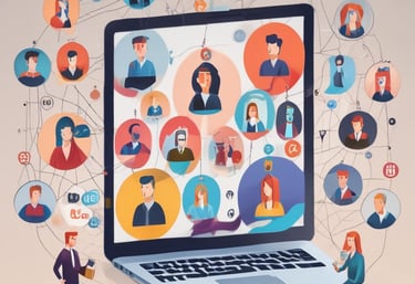 A luxurious workspace showcasing creative collaboration in influencer marketing.