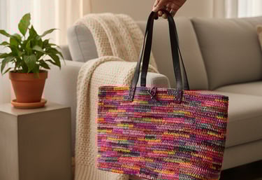 Sac crochet en raphia