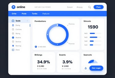 A warehouse setting features a modern automated vehicle labeled 'Stockchaser' with significant branding from Columbia and Cynch. The vehicle, equipped with several wheels, shows a futuristic design illuminated by blue LED lights. Surrounding the vehicle, stacks of boxes indicative of a storage or logistics environment add to the industrial atmosphere, and the background is lit with ambient blue and green lights.