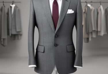 A close-up of a tailor's hands expertly stitching fabric, highlighting precision and craftsmanship.