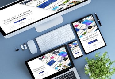 Example of a modern apartment website design with floor plans, tour scheduling, and responsive mobile layout.