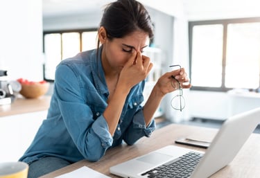 Woman Stressed out event planning