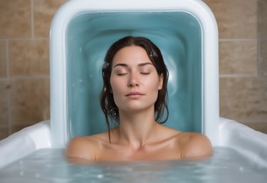 Tiles spelling out the word 'MINDFULNESS' are arranged on a gray surface, accompanied by a few green leaves, a notebook on the lower left corner, and two pens to the upper right.