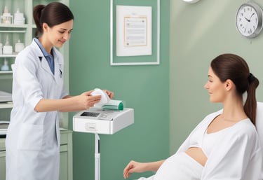 a man riding a skateboard down a street next to tall buildings