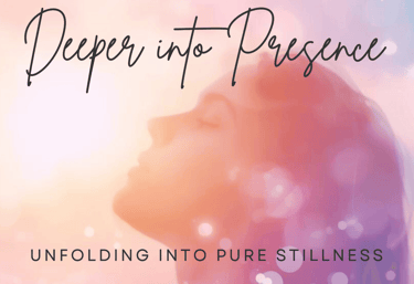 eeper into presence. Girl in a serene image with head raised toward the light, unfolding into pure stillness