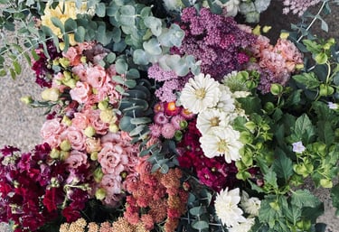 Bulk buckets of flowers and greenery in Medford Oregon