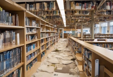 biblioteka uszkodzona przez powdz