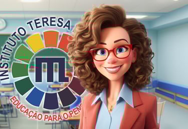 Diretora da escola aguardando novos alunos