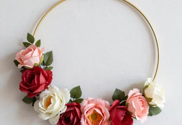 faux floral wreath making hen party york