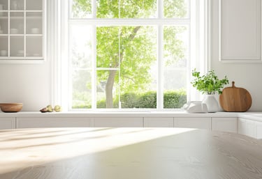 Cleaned gleam and sparkling windows