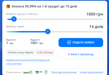 Майкредит [ MyCredit ] промокод, відгуки, умови