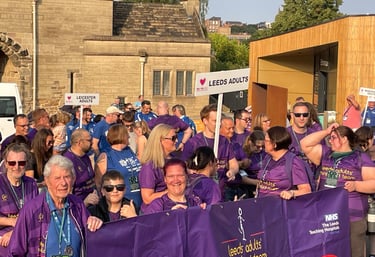 The team parading before the games start