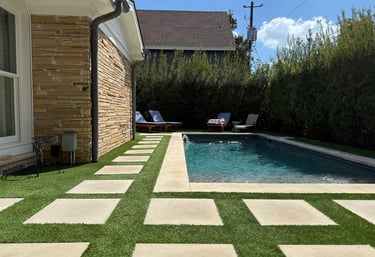 Artificial pool turf