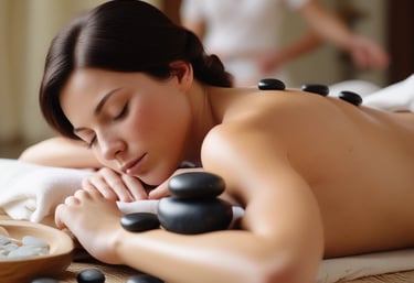 A serene spa environment with calming decor.