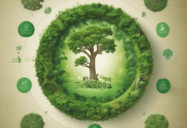 A group of diverse people planting trees together in a sunny community garden.