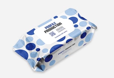 Wet Wipes Big Flow Pack – Custom Printed Bulk Packaging