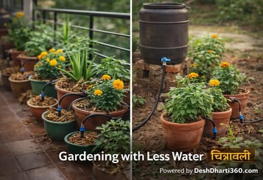 Water-efficient home gardening in small urban and rural spaces