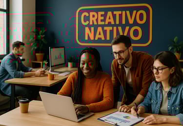 oficina y personal de creativo nativo