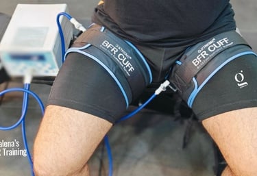 Hypertrophy using BFR training at Galena