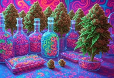 Blazed wiet accessoires, Blowen met echte toppen