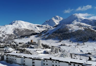 Resort di Sestriere, sede delle lezioni di snowboard con Andrea Bandi