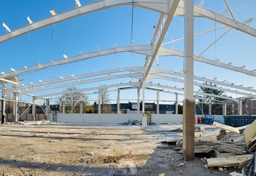 Structural steel frame