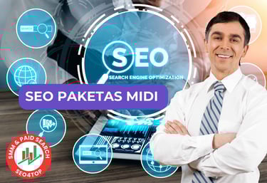 SEO paslaugos paketas MIDI