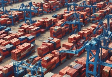 Close-up of hands exchanging industrial parts and documents.