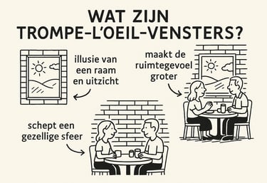 a cartoon drawing of a man and woman sitting at a table