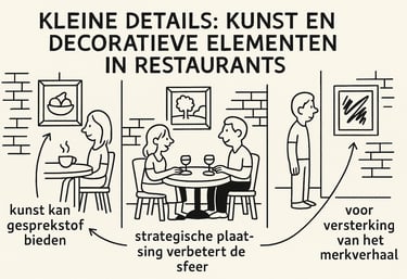 a cartoon drawing of a restaurant with a man and woman