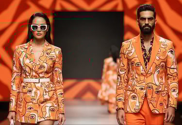 Models Showcasing Custom Design Digital Print garments