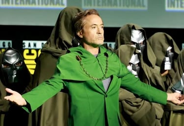 a man in a green suit and a green jacket