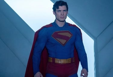 a man in a superman suit and a superman costume