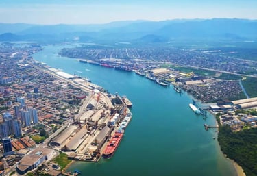 a large body of water with a large body of water