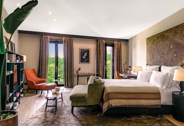 Bulgari hotel room in milan