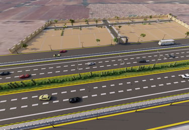 residential layuts with the highway