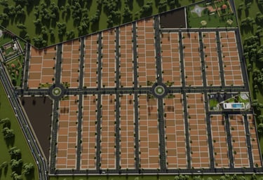 Rendered image of layout plan in North Bangalore