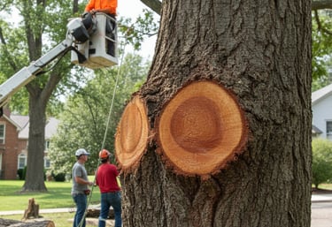 Guilmer Tree Services team providing expert tree care in Annandale, VA, preserving tree health