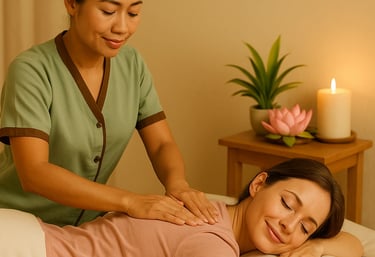 Relaxing Thai massage in Ashburton spa