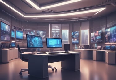 A padlock sits atop a stack of credit cards on a keyboard, with a bluish hue and digital streaks in the background, suggesting themes of digital security and privacy.
