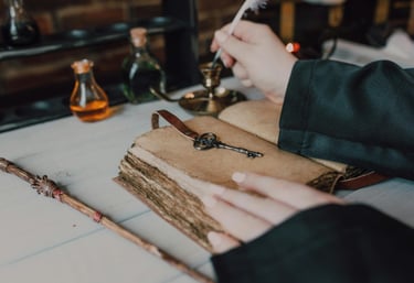 A person writing Biography for his client