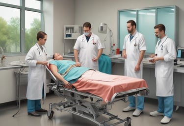 A healthcare professional providing telemedicine services.