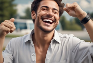 Patient relaxing in a comfortable room during post-operative care at the clinic.