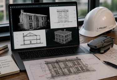 Analiza danych pomiarowych budynku – model 3D i dokumentacja techniczna