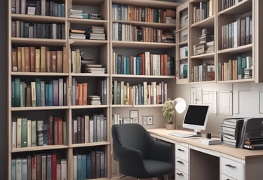 Escritório organizado pela equipe Mariana Organizer 