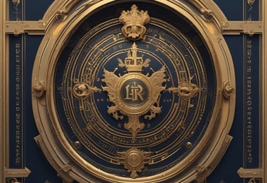 Close-up of hands exchanging digital tokens over a backdrop of mining and agriculture landscapes.