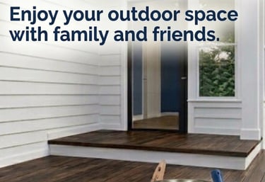 Deck Staining in marshfield and plymouth county by Michael cummings Painting 