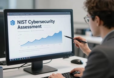 Close-up of hands analyzing security reports with charts and graphs.