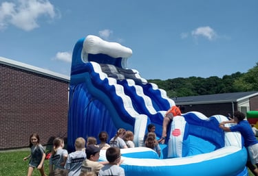 17ft curve water slide